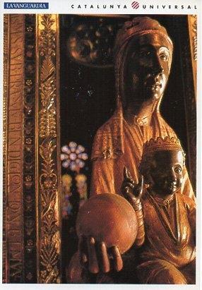 POSTAL PV00149: Virgen la Moreneta, Montserrat