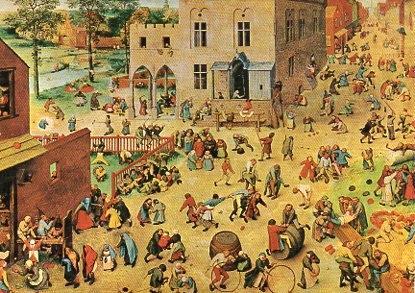 POSTAL PV00120: Childrens's games, Pieter Bruegel