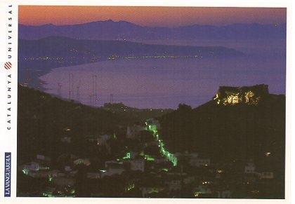 POSTAL PV00113: Vista nocturna desde Cap de Begur