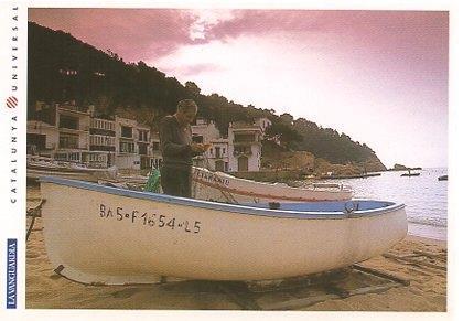 POSTAL PV00112: Amanecer en la playa de Tamariu
