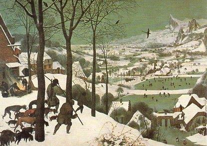 POSTAL PV00123: Hunters in the snow, Pieter Brueguel