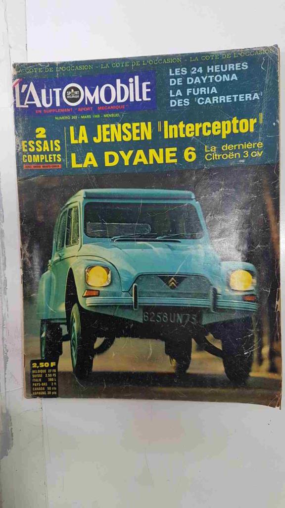 Revista: L'Automobile num 263, mars 1968 - Les 24 heures de Daytona la furia des carretera