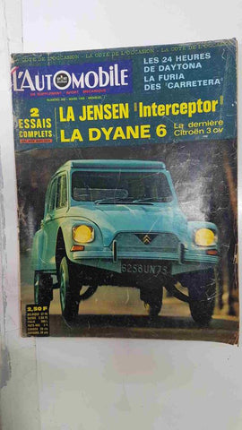 Revista: L'Automobile num 263, mars 1968 - Les 24 heures de Daytona la furia des carretera