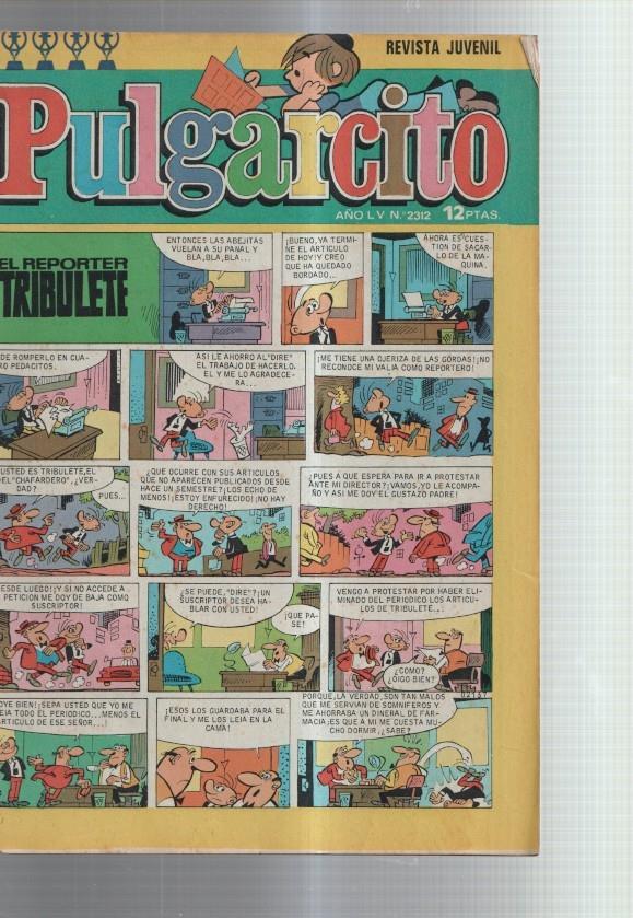 Pulgarcito numero 2312 (numerado 2 en trasera)