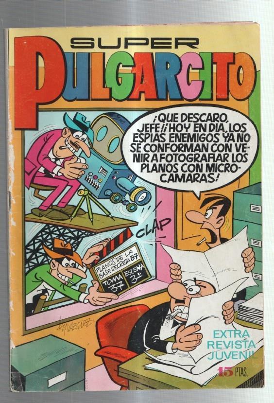 Super Pulgarcito numero 011: recortado cromos mortadelo y roto 2 pagina final  aventura Sir Tim Otheo