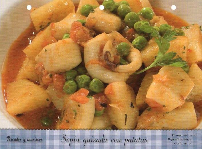 LAMINA V09815: Sepia guisada con patatas