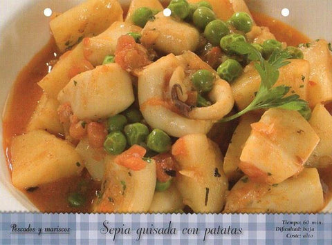 LAMINA V09815: Sepia guisada con patatas