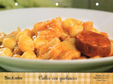 LAMINA V09817: Callos con garbanzos