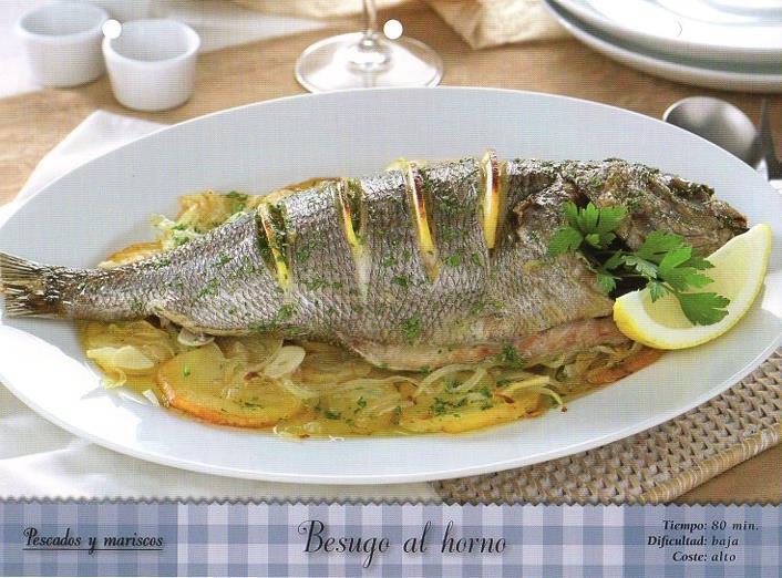 LAMINA V09818: Besugo al horno