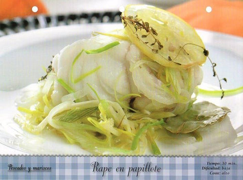 LAMINA V09823: Rape en papillote