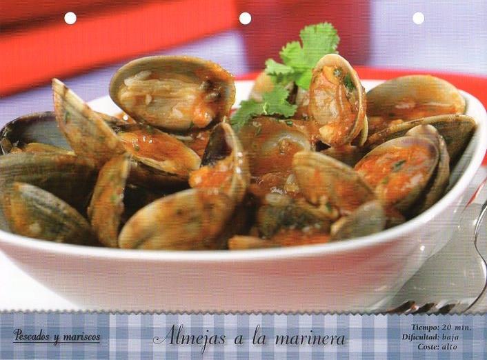 LAMINA V09825: Almejas a la marinera