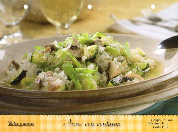 LAMINA V09828: Arroz con verduras