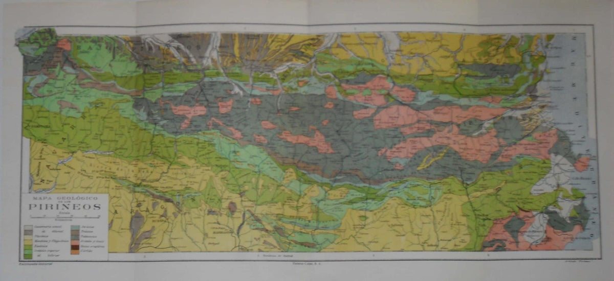 LAMINA V09792: Mapa geologico de los Pirineos