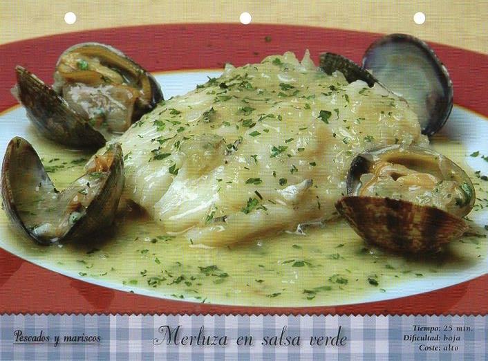 LAMINA V09800: Merluza en salsa verde