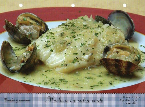 LAMINA V09800: Merluza en salsa verde