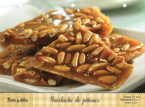 LAMINA V09832: Guirlache de piñones