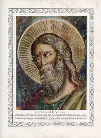 LAMINA V09866: Santiago Apostol, por Pietro Cavallini