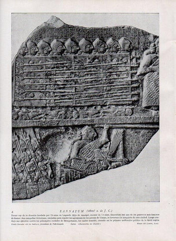 LAMINA V09868: Eannatum, estela  llamada de los buitres