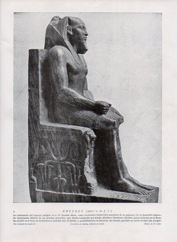 LAMINA V09870: Khefren escultura de diorita