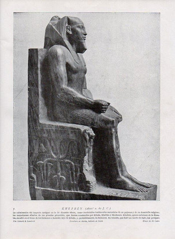 LAMINA V09870: Khefren escultura de diorita