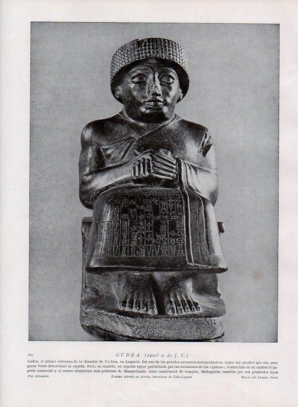 LAMINA V09871: Gudea estatua de diorita