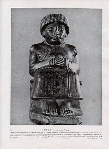 LAMINA V09871: Gudea estatua de diorita