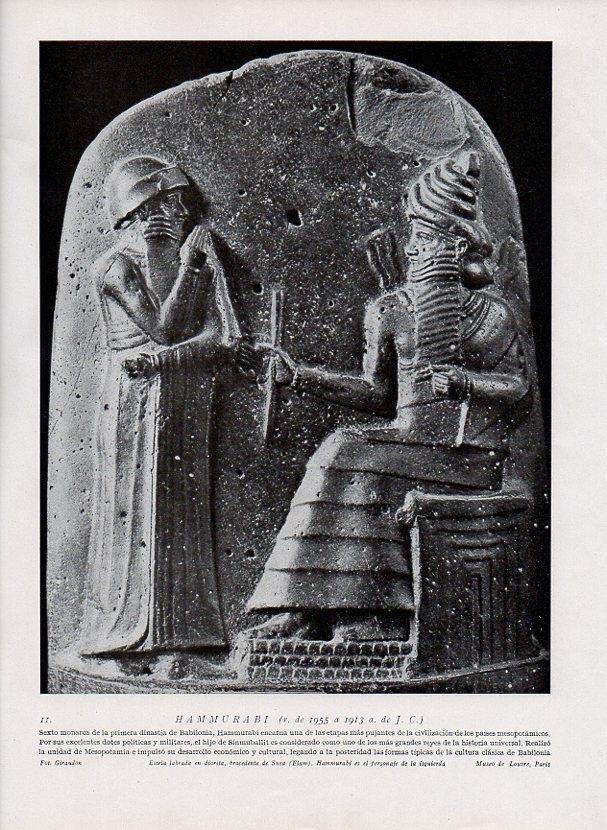 LAMINA V09872: Estela de Hammurabi