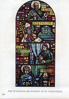 LAMINA V09858: La vidriera de la Capilla de Santa Pudenciana, lado izquierdo
