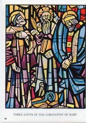 LAMINA V09851: Tres Santos de la Coronacion de Maria