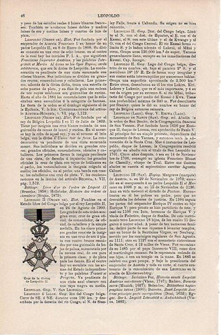 LAMINA V09711: Cruz de la Orden de Leopoldo II