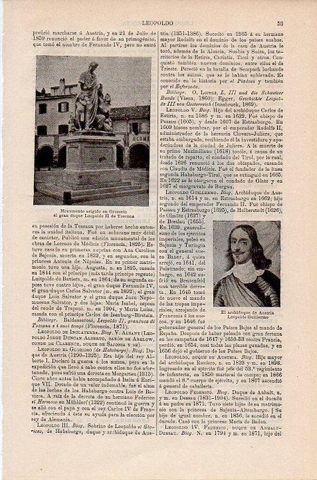 LAMINA V09713: Monumento al duque Leopoldo II de Toscana