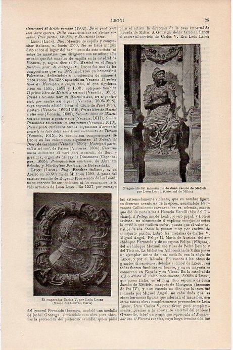 LAMINA V09703: Emperador Carlos V, por Leon Leoni
