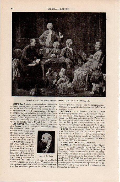 LAMINA V09720: La familia Leroy, por Lepicie