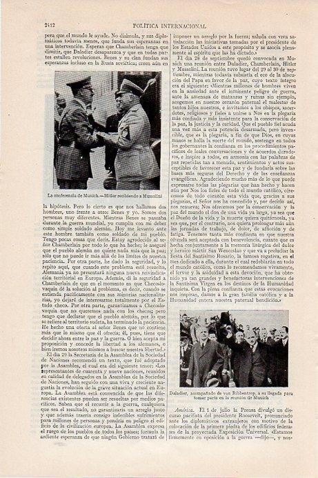 LAMINA V09678: Hitler y Mussolini en la conferencia de Munich