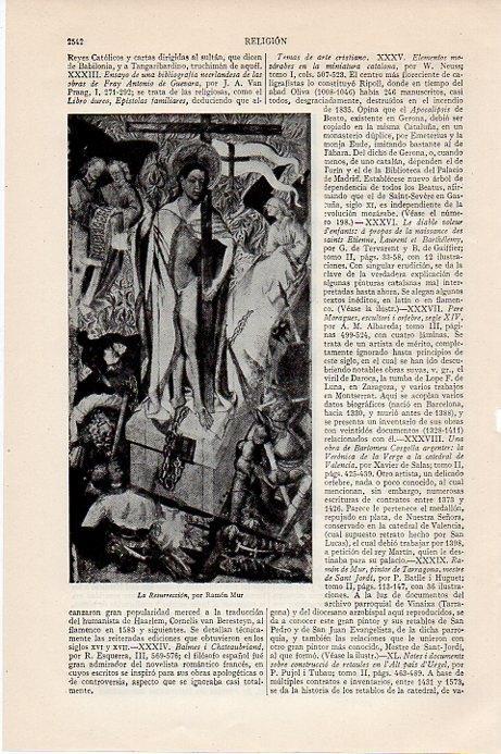 LAMINA V09680: La Resurreccion, por Ramon Mur