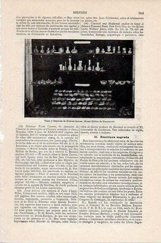 LAMINA V09681: Vasos y lamparas de diversas epocas