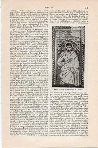 LAMINA V09684: Lauda sepulcral de la necropolis de Tarragona