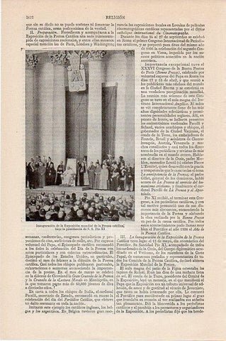 LAMINA V09691: Exposicion mundial de la Prensa Catolica