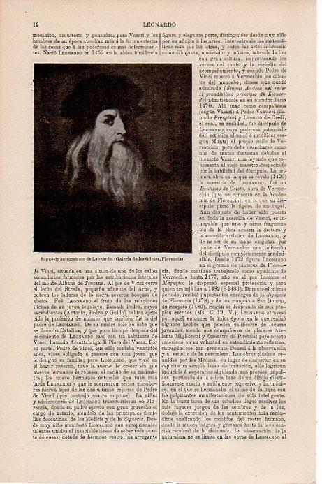 LAMINA V09697: Supuesto autorretrato de Leonardo da Vinci