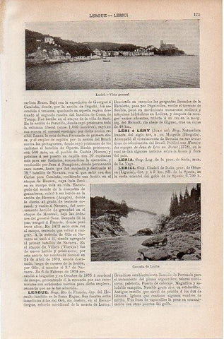 LAMINA V09729: Vista general de Lerici, Italia