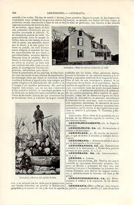 LAMINA V09769: Estatua del capital Parker en Lexington