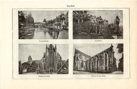 LAMINA V09772: Vistas de Leyden