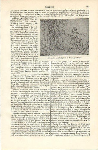 LAMINA V09776: Ilustracion para la leyenda de Lorelay, por Rethel
