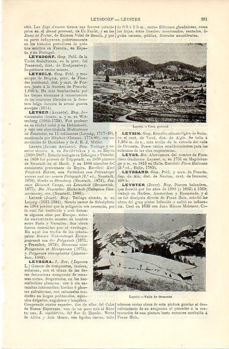 LAMINA V09778: Vista general y Valle de Ormonts en Leysin