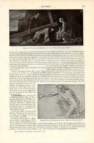 LAMINA V09755: Jesus y la Veronica, por Eustaquio Le Sueur