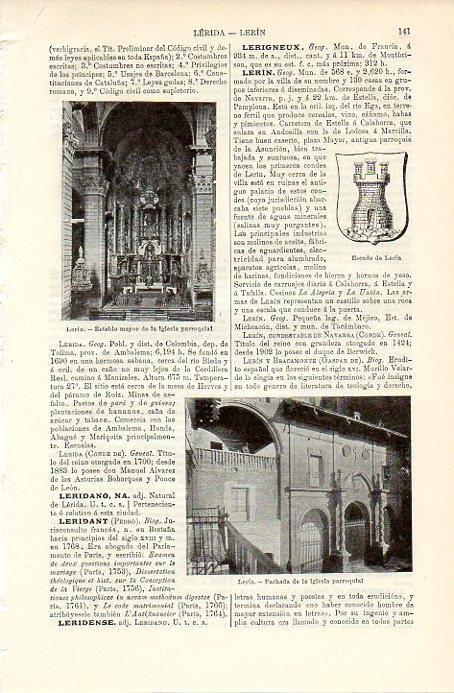LAMINA V09740: Iglesia parroquial de Lerin