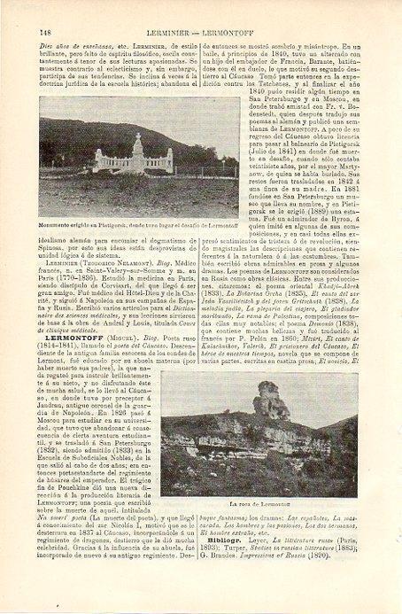 LAMINA V09743: La roca de Lermontoff