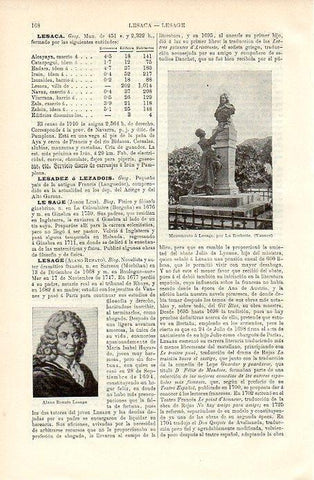 LAMINA V09747: Monumento a Lesage en Vannes