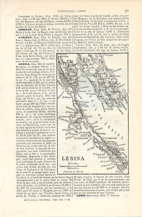 LAMINA V09749: Mapa de Lesina