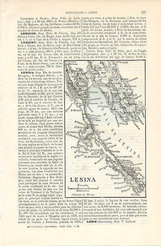 LAMINA V09749: Mapa de Lesina